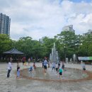 된밭공원 바닥분수 이미지