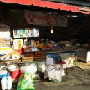 서면시장 먹자골목의 시원한 생과일쥬스/팥빙수 및 핫도그, 튀김, 도너츠 가게 [부산 서면의 시장 모습] 이미지