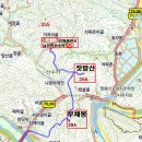 잣방산(266m) 부채봉(294m) 태양산(154m) 깨금산=승지봉 326m)/ 강원도 홍천 이미지