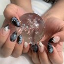 블랙스타 | 연신내네일 홍네일 이달의아트 블랙 스타 네일 후기