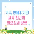 생애주기별가족교육 | 가족 생애주기별 교육 접근의 필요성과 방향