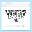 [카드뉴스] 대외경제정책연구원, 세계 경제성장률 3.0→2.7% 하향 이미지