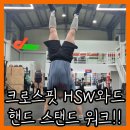크로스핏 HSW 핸드 스탠드 워크와 Row & 런지 조합 맨몸 운동 와드 추천 후기 [WODep.169]