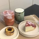 [대전 관저동 맛집] ‘카페 예우’ 방문 후기 / 딸기치즈타르트, 수제딸기라떼, 에그타르트, 쑥라떼