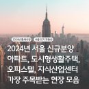 2024년 하반기 서울 신규분양 아파트 도시형생활주택 오피스텔 지식산업센터 분양 인기현장 이미지