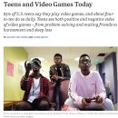 오늘날 청소년과 비디오 게임 이미지