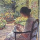 바느질 하는 여인 / Young Woman Sewing in a Garden 이미지