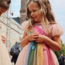 마이캐리 | Konges Sløjd) 오데뜨 레인보우 드레스 엄마가 반해서 구매🌈❤️ 9-10Y 사이즈 후기, 마이테레사 직구