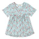 MAYFLOWER | 순면 60수 아사면 잠옷, 파자마세트 : 메이플라워(Mayflower)연한민트꽃 순면 반팔 잠옷세트 후기