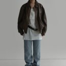 LAROOM 라룸 본딩 레더 블루종 후기 , 레더자켓 추천