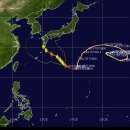 [도탁스태풍연구소] 태풍 노루 위치 및 진로방향 이미지