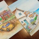 오후의 일상 스케치 이미지