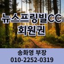 뉴 SK사우나 | 뉴스프링빌CC 회원권 주중 일반 무기명 개인 법인 비즈니스 접대 투자로도 손색없는 타이밍