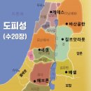 여호수아 20장 1-9절 - 살인자들을 위한 피난처 도피성 이미지