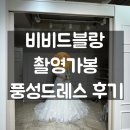 비비드블랑 촬영드레스 | 풍성드레스 (꽃잎,변형X) 후기