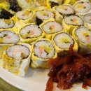 짠지계란말이김밥 이미지