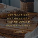 [마태복음 4:4] 예수께서 대답하여 가라사대 기록되었으되 사람이 떡으로만 살것이 아니요 하나님의 입으로 나오는 모든 말씀으로 이미지