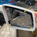 GLK케어 | GLK220 사이드 미러 거울(벤츠 GLK220 CDI 사이드 미러 밀러 위 아래 플라스틱 모서리 커버 깜빡이 거울...