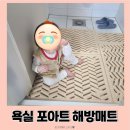 욕실 미끄럼방지매트는 포아트 해방매트로 설치한 내돈내산후기