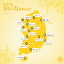 2018 봄꽃 개화시기, 충남 봄꽃 명소, 벚꽃길 알아봐요 이미지