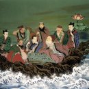구월사 | 금도끼 은도끼 &#39;신선&#39; - 학, 복숭아, 신선대