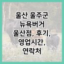 울산 울주군 뉴욕버거 울산점, 후기, 영업시간, 연락처