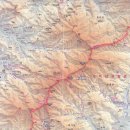 소백산 등산지도, 등산코스, 산행지도, 산행코스 및 죽령~제2연화봉능선 등산로 전경 이미지