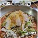 강원도 동해 물회 맛집 회귀빈, 내돈내산 꼭 가야할 인생 횟집 후기