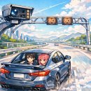 카메라 단속중 표지판 이미지