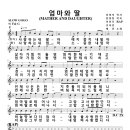 악보) 엄마와 딸 (RAP 이민우, 작사 강정숙(초아강), 작곡 한동한, 편곡 유영환, 노래 초아강&채은) 이미지