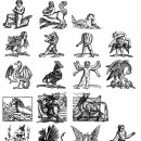 Vintage mythological beasts 이미지