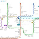 부산 지하철1,2,3,4호선/부산-김해 경전철/동해선 노선도 이미지