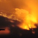 황금빛 노을 이미지