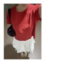 민헤어코디 | 튀는 색은 부해보인다? 상체 부각 없는 빨간색 여름 반팔 티셔츠