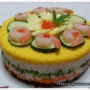 계란 초밥 꽃 게이크 이미지