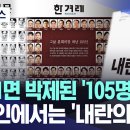 신문 1면 박제된 &#39;105명 얼굴&#39; 온라인에서는 &#39;내란의 힘&#39; 이미지