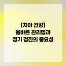 올바른 건강검진법 | [치아 건강] 올바른 관리법과 정기 검진의 중요성