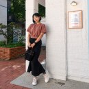 머메이드스커트 가을 롱스커트 코디 차미즈