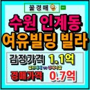 경기도 수원시 팔달구 장다리로322번길 | 수원 인계동 여유빌딩 빌라 1룸 경매 소액투자 가능