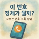 서호동1452-4↔서호동1458-5 | 모르는 번호 떴을 때 무조건 확인하는 5가지 방법