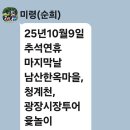 25.10.9.추석.연휴. 마지막날. 남산 한옥마을. 윷놀이.찬조.20만원.광장시장 .청계천. 이근학회장. 리딩 이미지