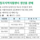 칠곡지역자활센터 생산품 판매 안내 이미지