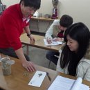 라떼아트 야간 이미지