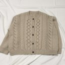 006-2 | [뜨개로그_006] @jiae_knit 블리스가디건 테스트니팅 후기 | 낙양모사 블리스 | 소매 경사뜨기