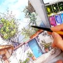 풍경을 담는 어반 스케치(기초) 이미지