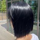 마잘헤어속초조양점 | 속초 미용실 추천 : 헤어플레이스에이 조양점, 깔끔한 톤다운 블루블랙 염색 후기