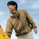 29170-3-B-07 | 노스페이스 바람막이 NJ3LS07B 머스타드 색감 예쁜 노벨티 체크 자켓 추천