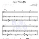 도깨비 OST - Stay with me 악보 샘플 (멜로디 + 피아노 악보) 이미지
