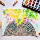 힐링 아트 젠탱글 이미지