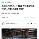 트럼프 “캐나다산 철강 관세 50%로 인상…전력 관세에 보복” 이미지